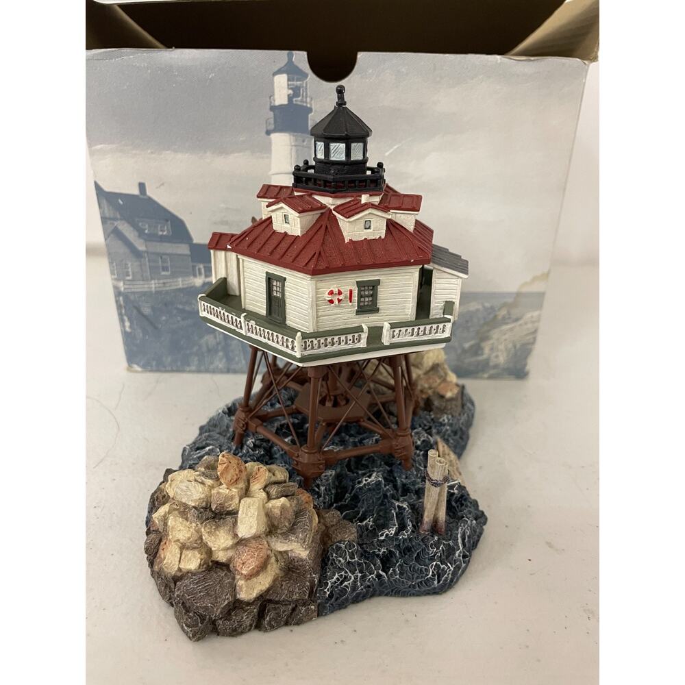Vintage Harbour Lights Thomas Point Lighthouse Maryland Signature Series 1998 - Picture 5 of 12